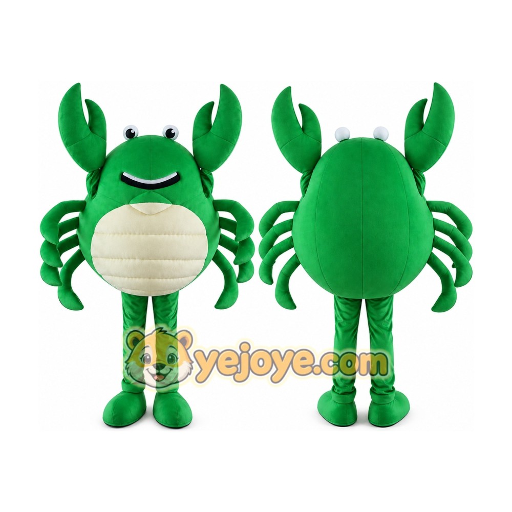 Green Big Crab Character Mascot Costume Cosplay Outfits Green Big Crab Character Mascot Costume Cosplay Outfits