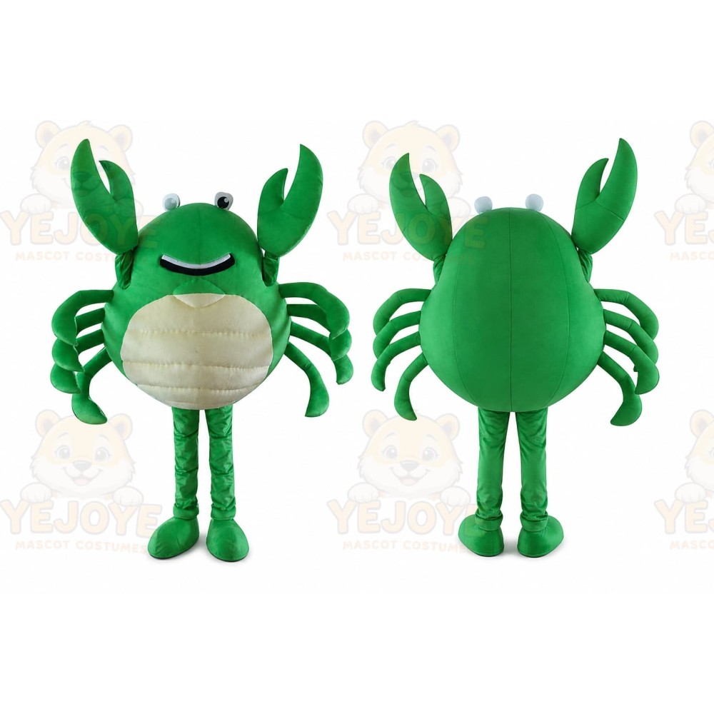 Green Big Crab Character Mascot Costume Cosplay Outfits