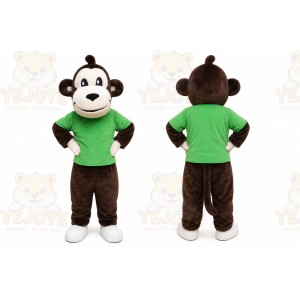 Green Big Mouth Monkey Mascot Costume