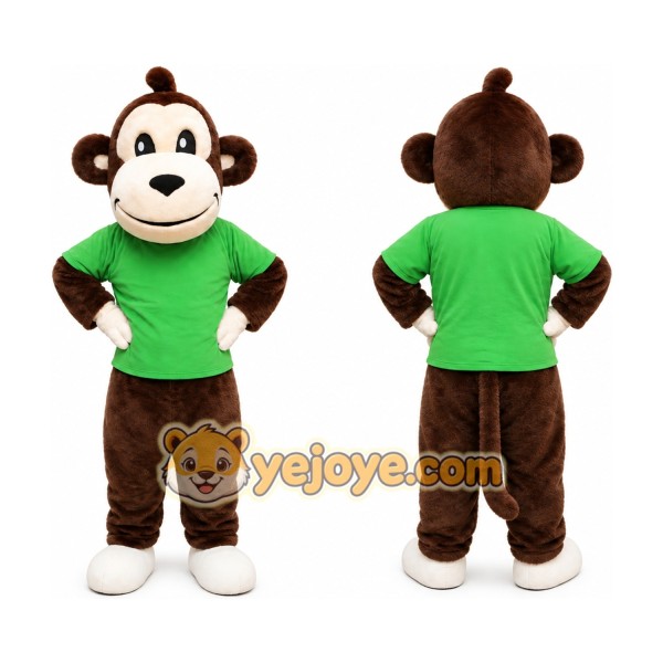 Green Big Mouth Monkey Mascot Costume