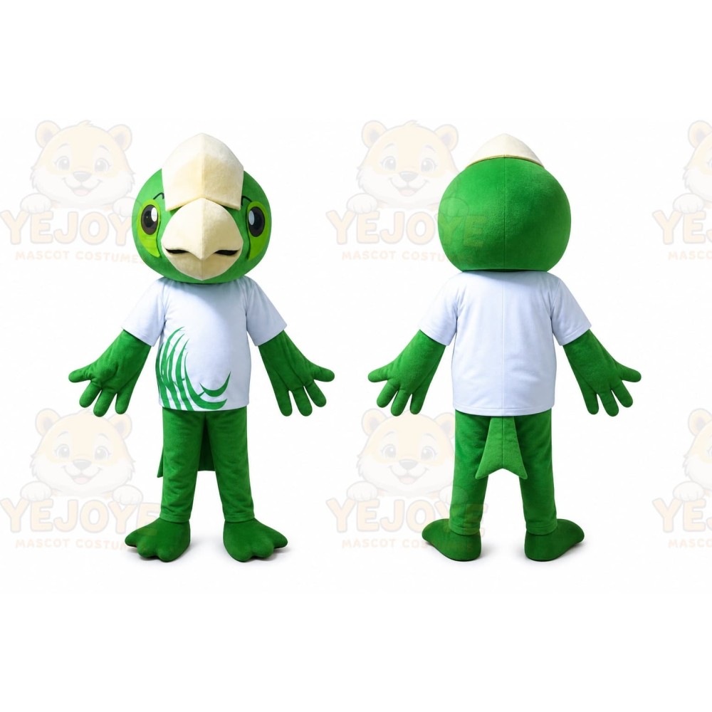 Green Bird Mascot Costume