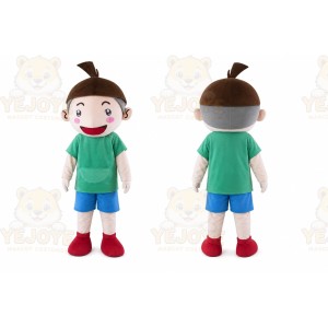 Green Boy Mascot Costume Fancy Costume