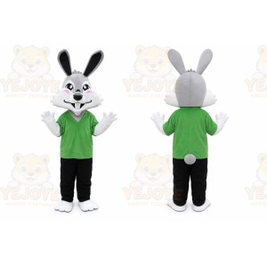 Green Coat Easter Bunny Rabbit Mascot Costume