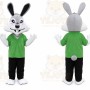 Green Coat Easter Bunny Rabbit Mascot Costume