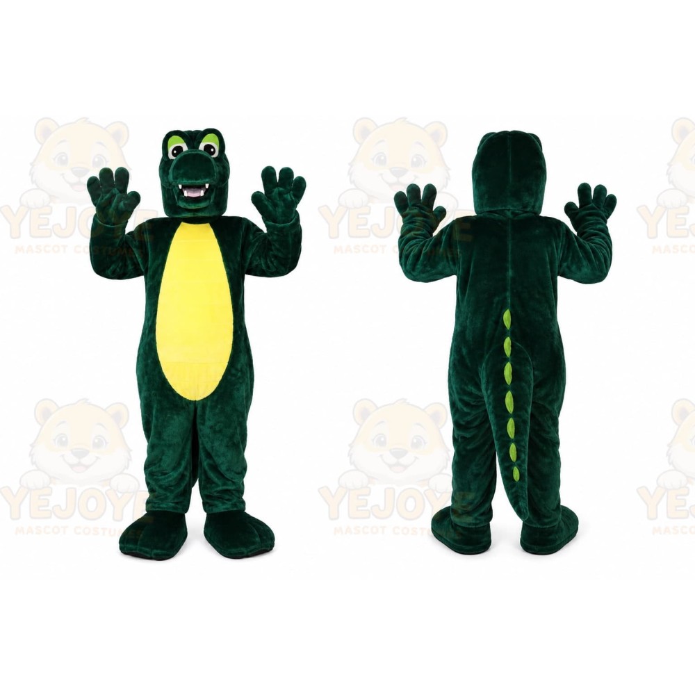 Green Crocodile Mascot Costume for Adult