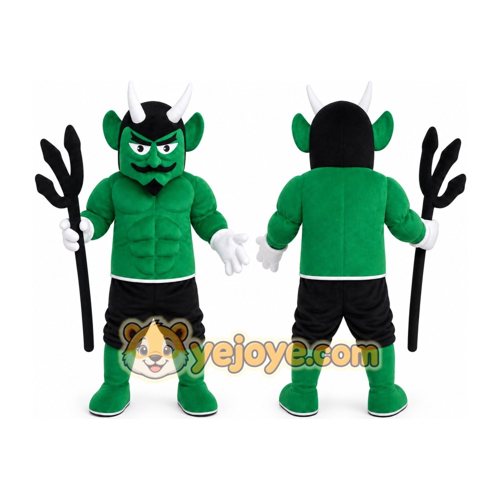 Green Devil Mascot Costume Custom Cartoon Character Cosplay Green Devil Mascot Costume Custom Cartoon Character Cosplay
