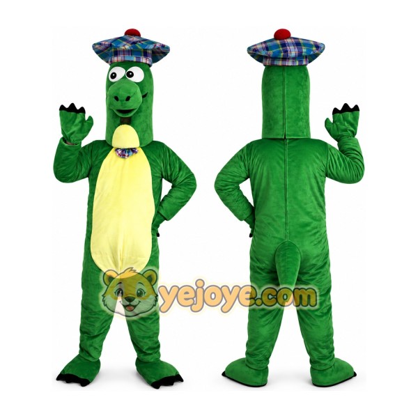 Green Dinosaur Mascot Costume for Adult