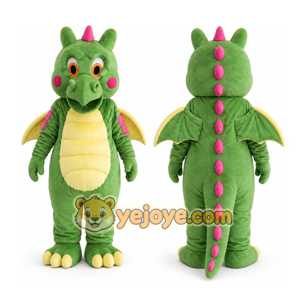 Green Dinosaur Mascot Costumes Green Dinosaur Mascot Costumes