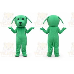 Green Dog Cartoon Mascot Costume