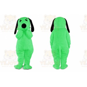 Green Dog Mascot Costume