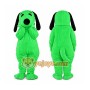 Green Dog Mascot Costume