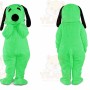 Green Dog Mascot Costume