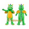 Green Dragon Cartoon Mascot Costume Green Dragon Cartoon Mascot Costume