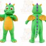 Green Dragon Cartoon Mascot Costume