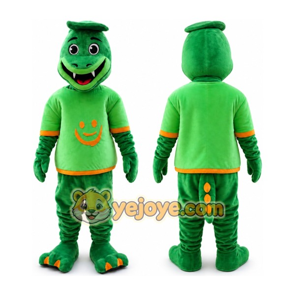 Green Dragon Dinosaur Dino Mascot Costume