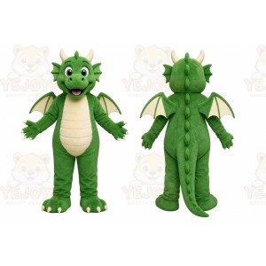 Green Dragon Dinosaur Mascot Costume