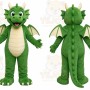 Green Dragon Dinosaur Mascot Costume