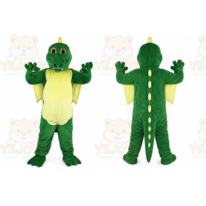 Green Dragon Mascot Costume for Adult