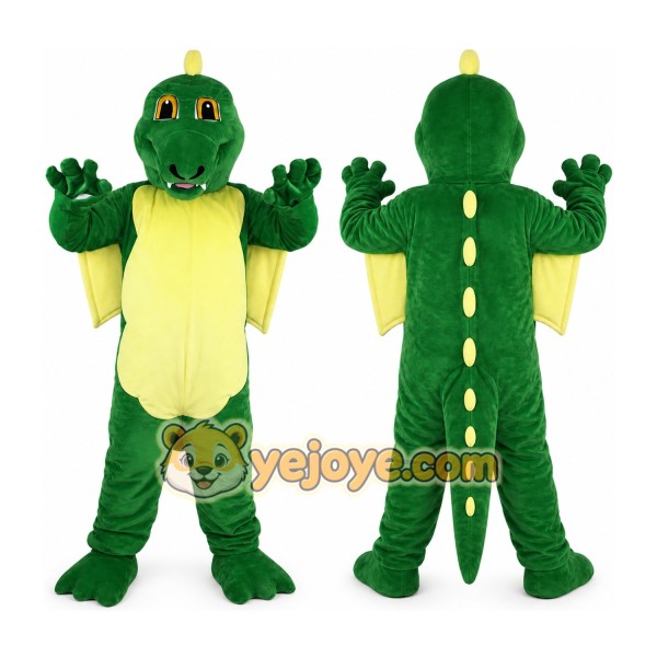 Green Dragon Mascot Costume for Adult