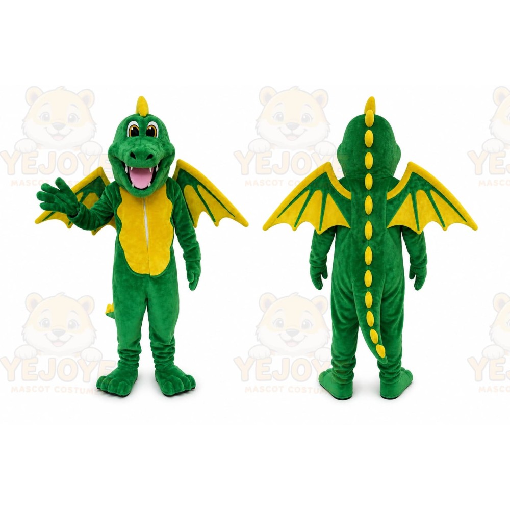 Green Dragon Mascot Costume