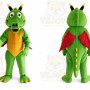 Green Dragon Mascot Dino Dinosaur Rex Costume