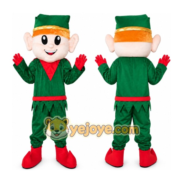 Green Dress Boy Mascot Costume