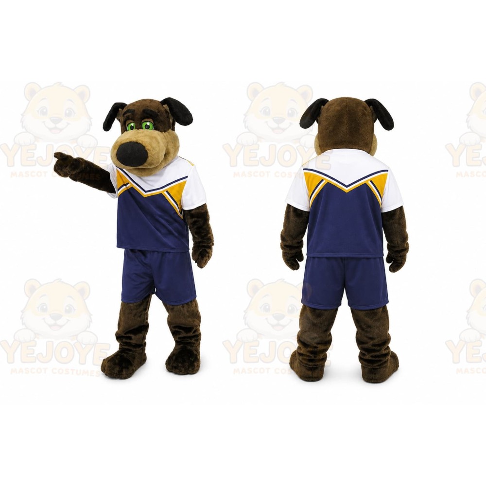 Green Eye Plush Dog Stevie Mascot Costume