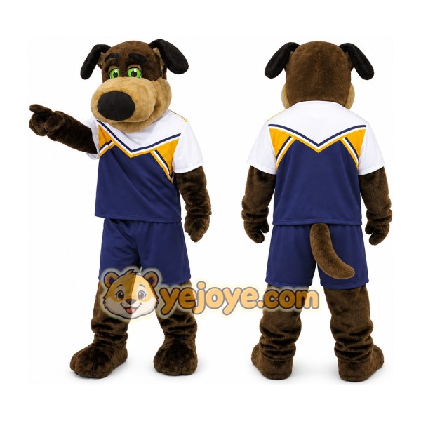 Green Eye Plush Dog Stevie Mascot Costume