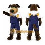 Green Eye Plush Dog Stevie Mascot Costume