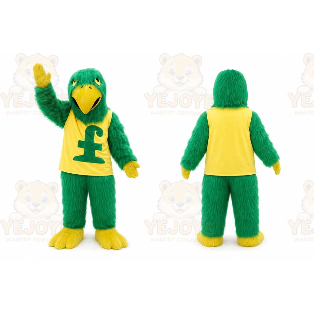 Green Falcon Mascot Costume Plush Hawk _ Eagle Mascot