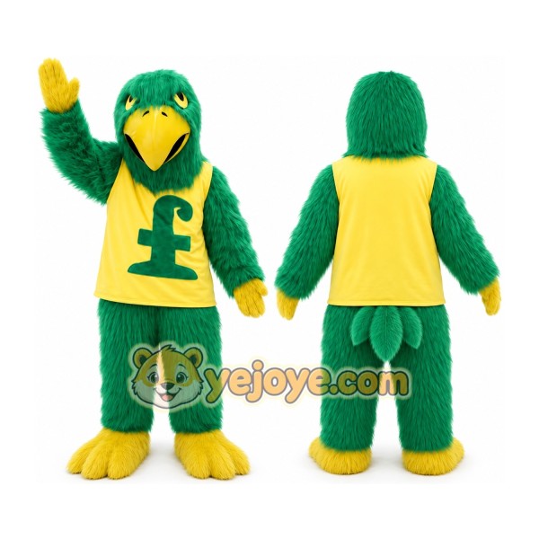 Green Falcon Mascot Costume Plush Hawk _ Eagle Mascot