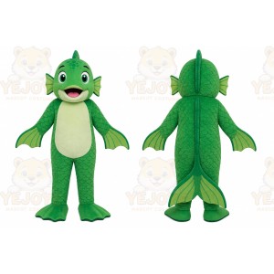 Green Fish Mascot Costume for Adult
