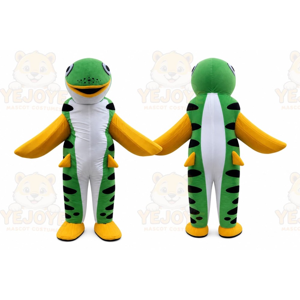 Green Fish Mascot Costume