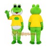 Green Frog Adult Cartoon Mascot Costume Green Frog Adult Cartoon Mascot Costume