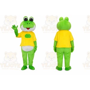 Green Frog Adult Cartoon Mascot Costume