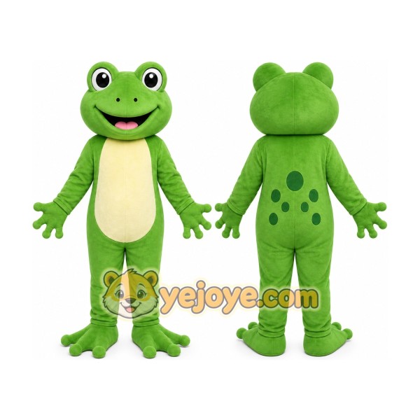 Green Frog Mascot Costume
