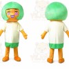 Green Hair Girl Mascot Costume