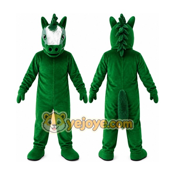 Green Horse Mascot Costume