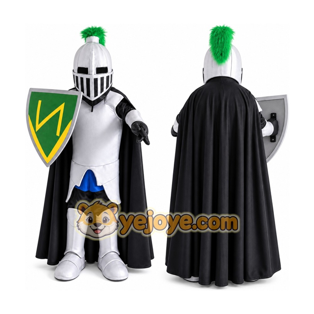 Green Knight Mascot Spartan Trojan Mascot Costume