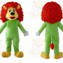 Green Lion Mascot Costume Animal Mascot