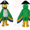 Green Parrot Cartoon Mascot Costume