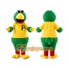 Green Parrot Mascot Costume Green Parrot Mascot Costume