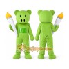 Green Pig Mascot Costume Adult Character Costume Green Pig Mascot Costume Adult Character Costume