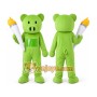 Green Pig Mascot Costume Adult Character Costume