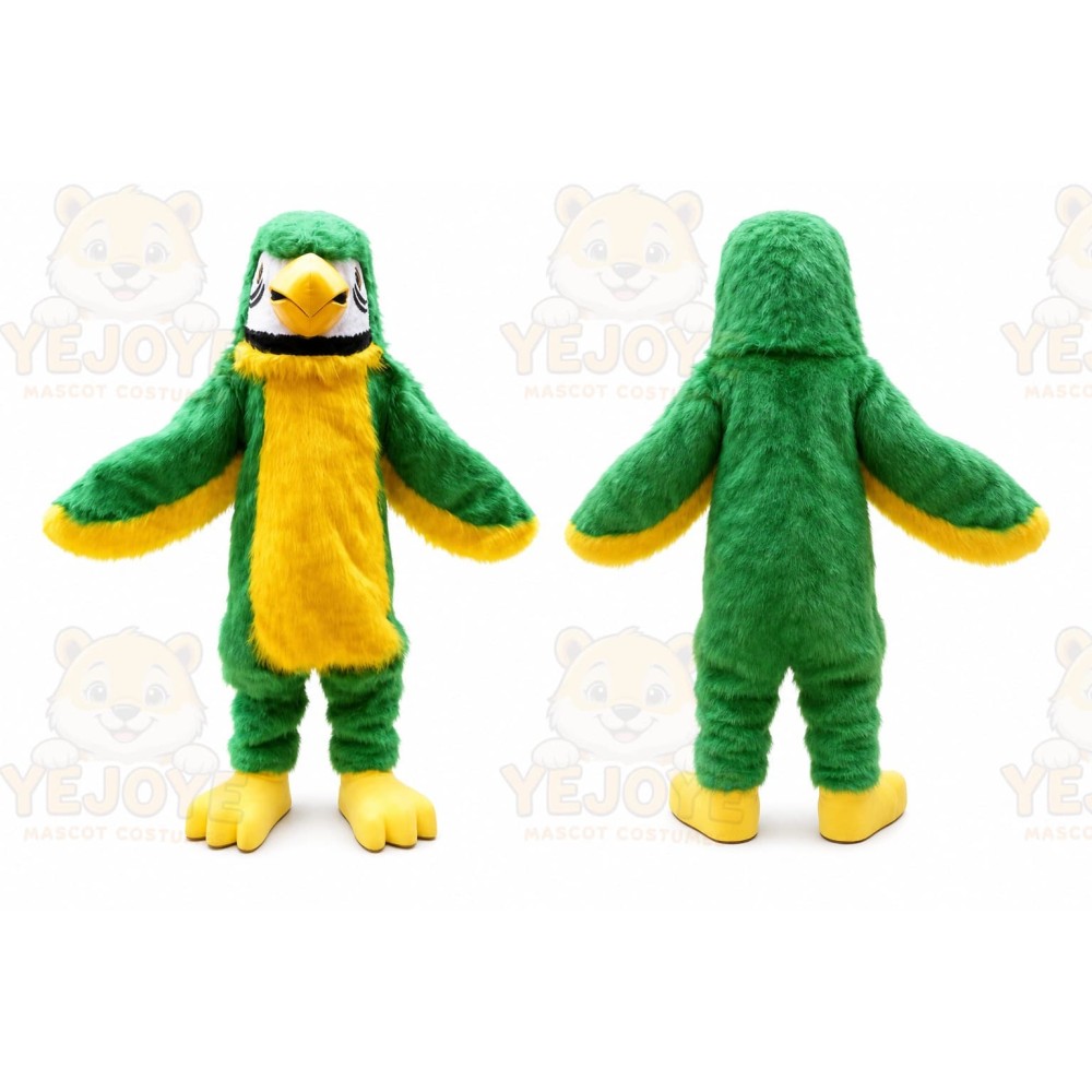 Green Plush Parrot Mascot Costume Bird