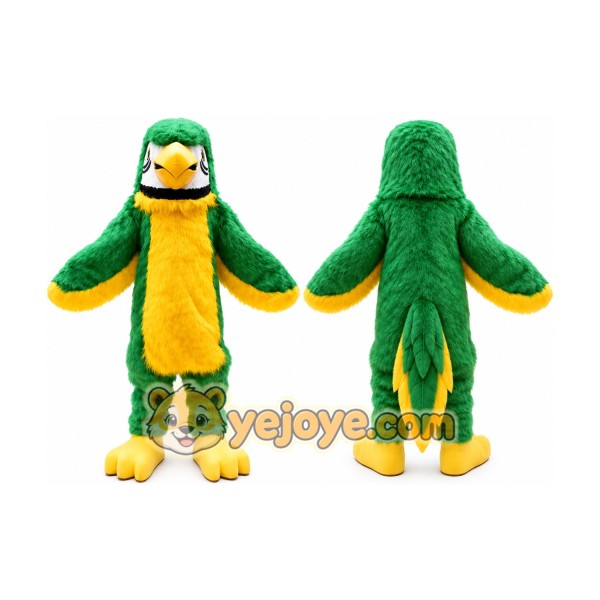 Green Plush Parrot Mascot Costume Bird