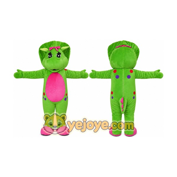 Green Pretty Drago Lady Mascot Costume