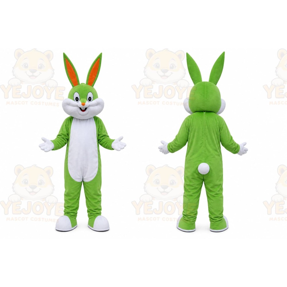Green Rabbit Bunny Mascot Costume