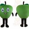 Green Red Apple Mascot Costume