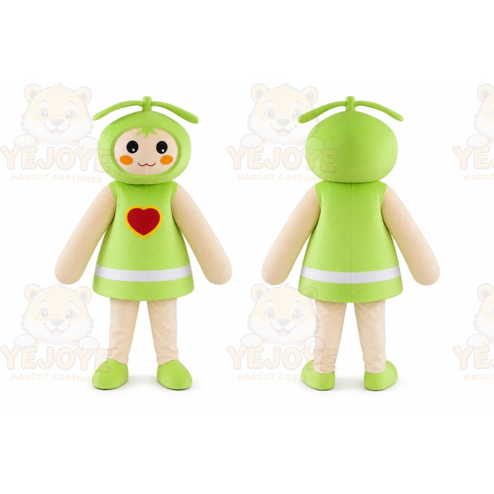 Green Seed Bud Sprout Burgeon Fenfen Plant Mascot Costume